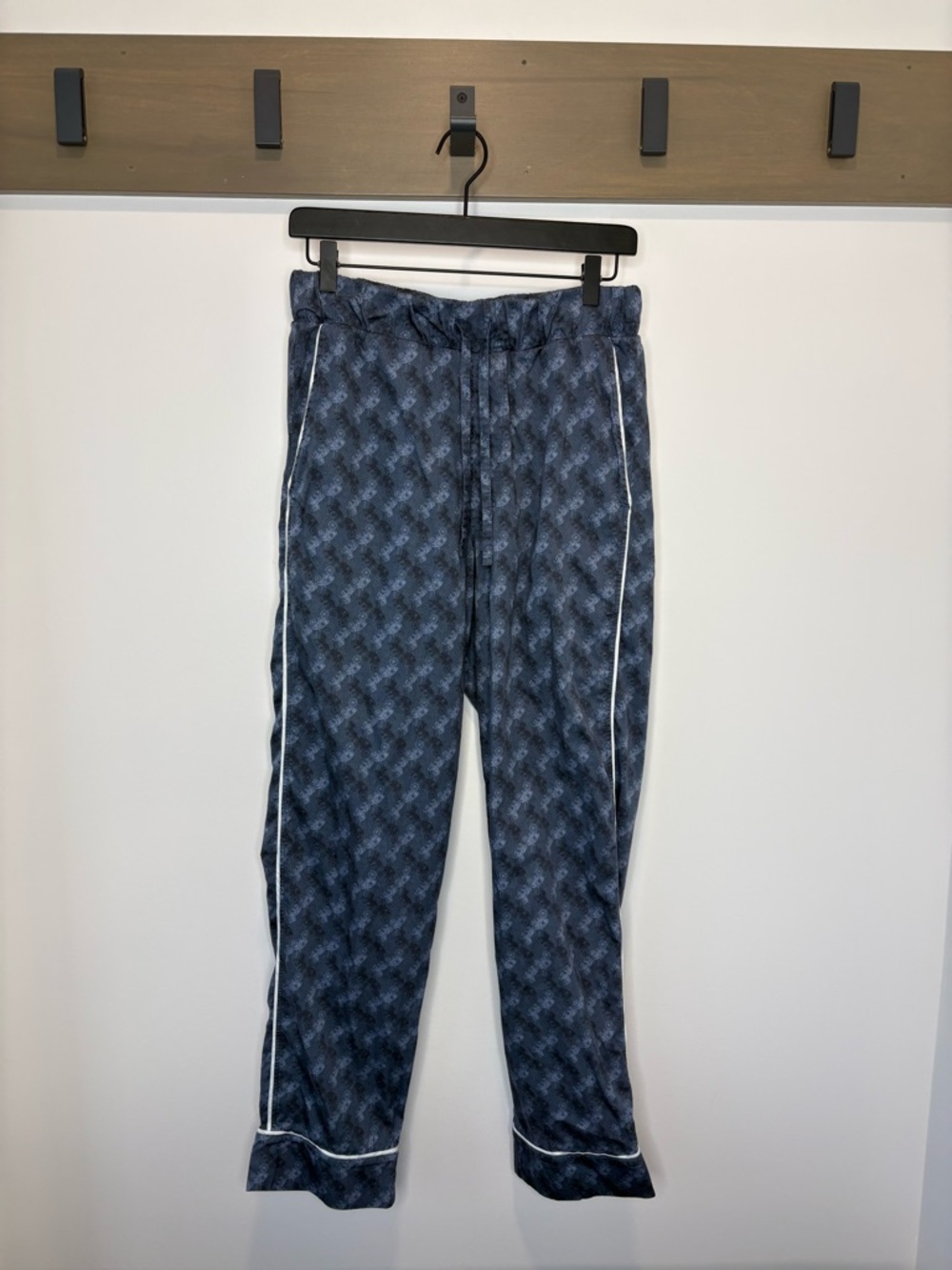 Coach Pajama Bottoms Navy Multi XS/S Horse & Carriage Cotton Lounge Pants